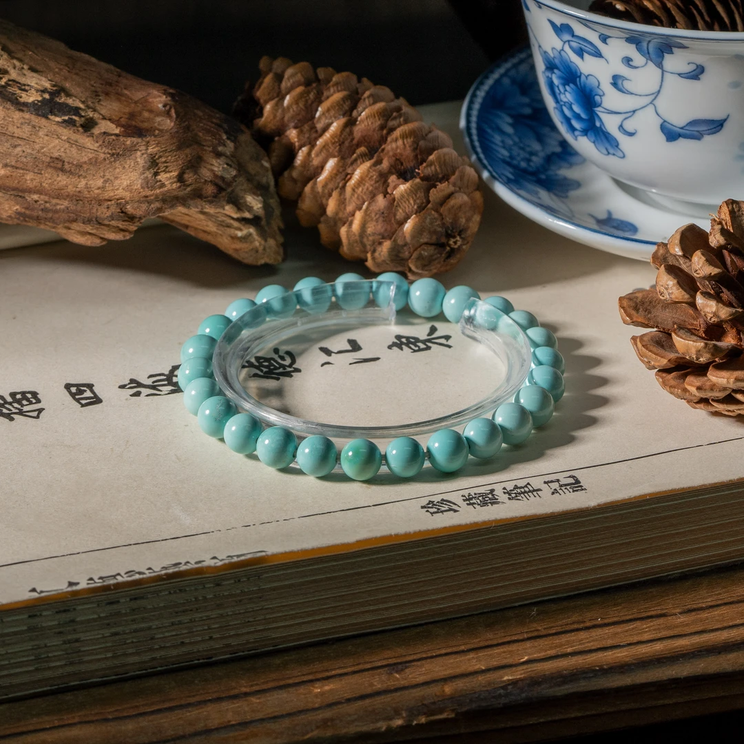 【世间臻宝】绿松DIY圆珠手串/SQ90/多样性发一件