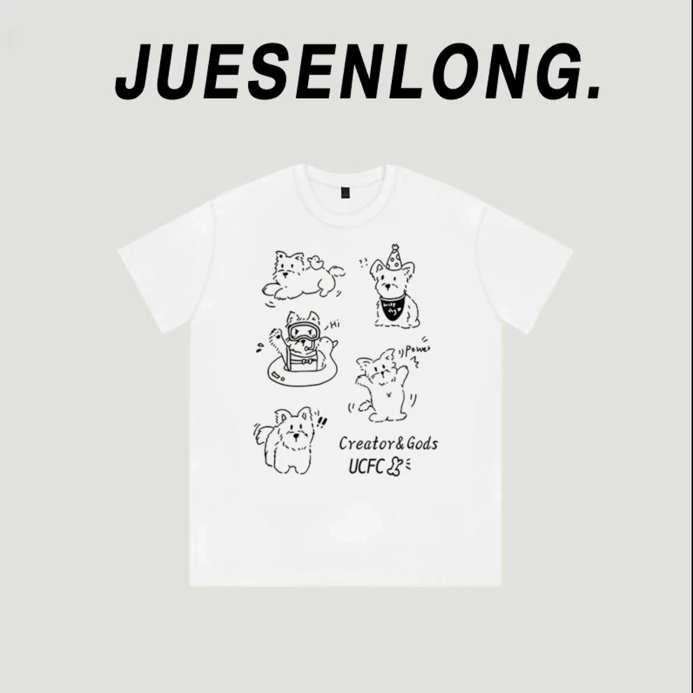 款157-设计感小众宽松港味时尚多巴胺穿搭短袖t恤