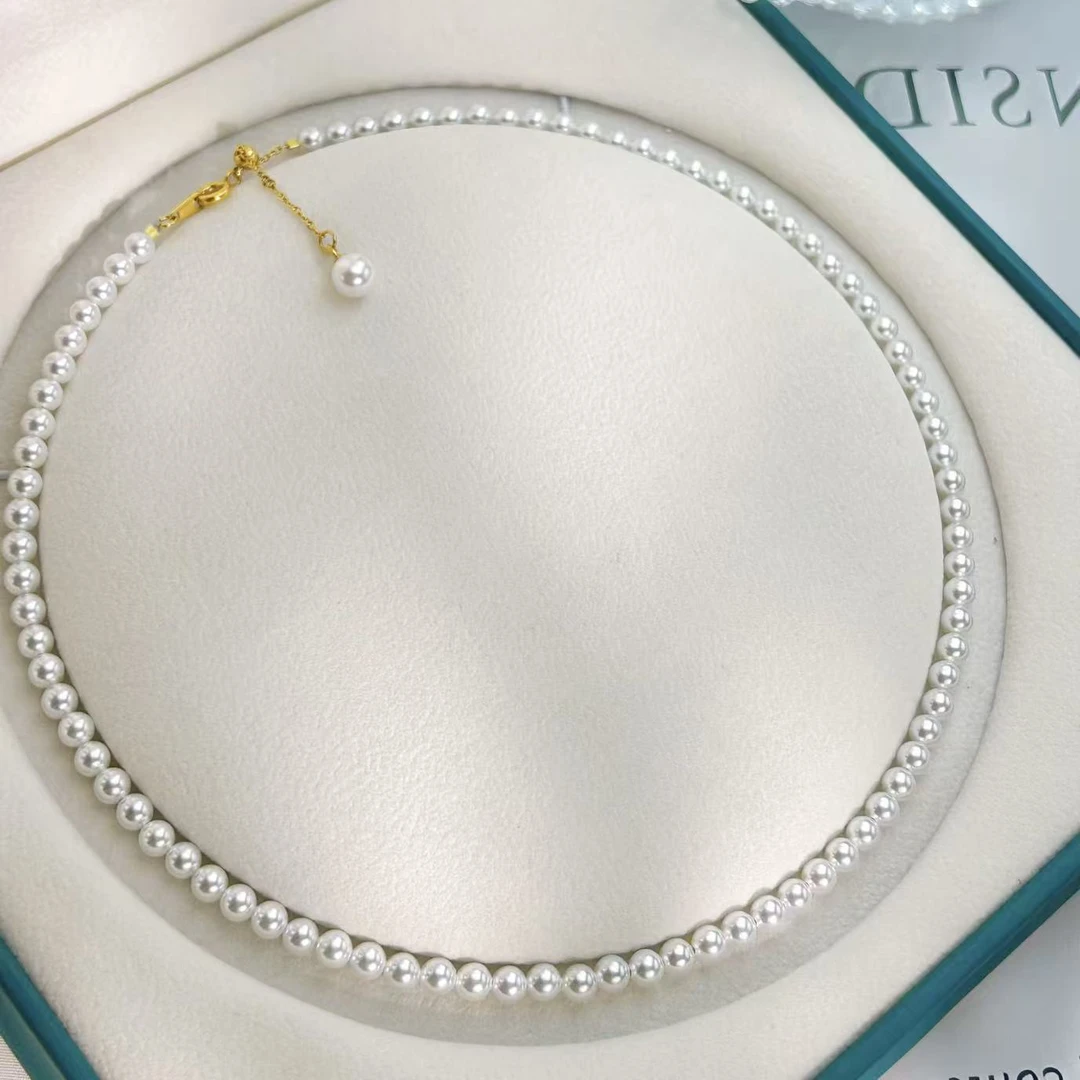 【桥南第一帅a】正圆强光优雅轻奢小米珠项链