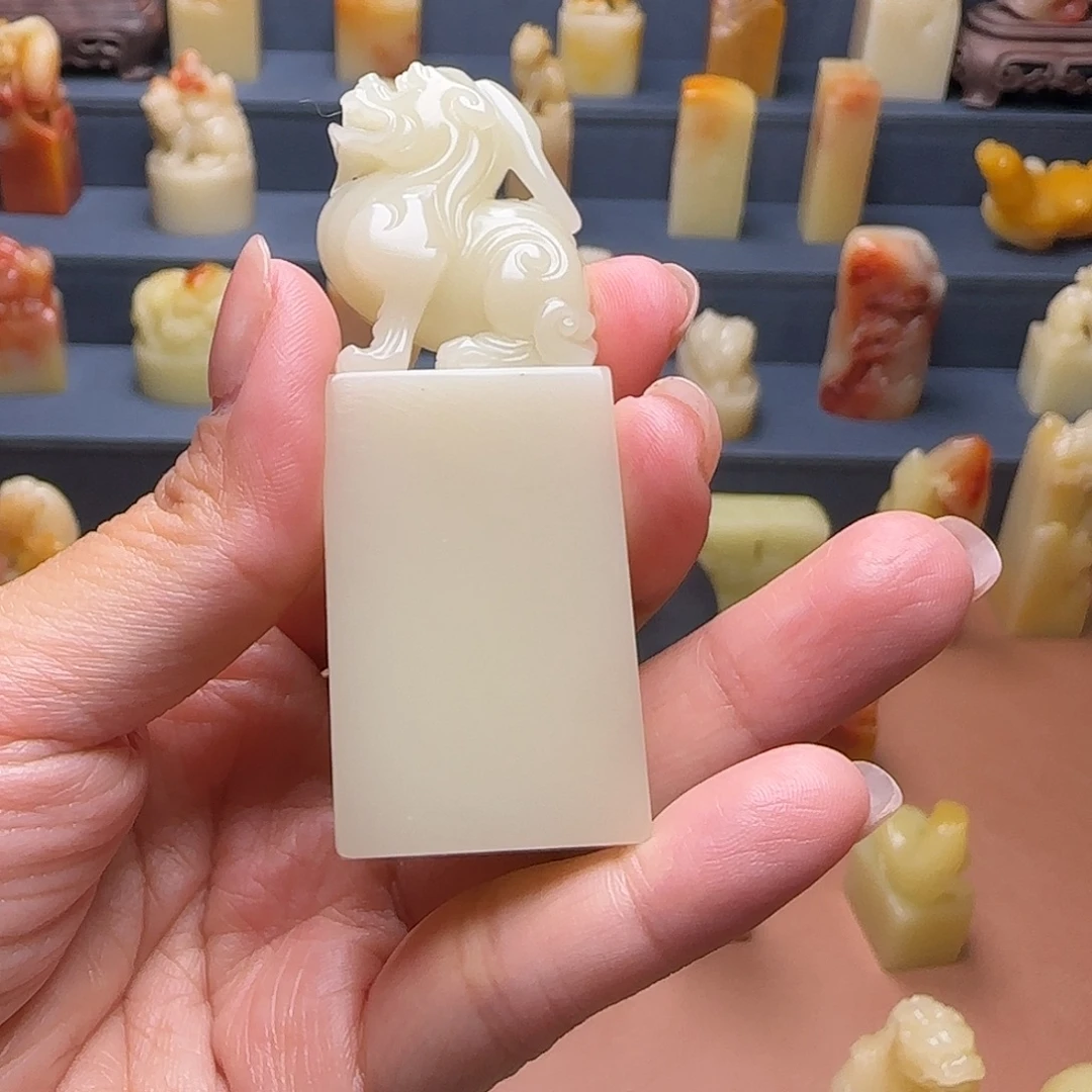 简***素寿山石印石福建寿山石