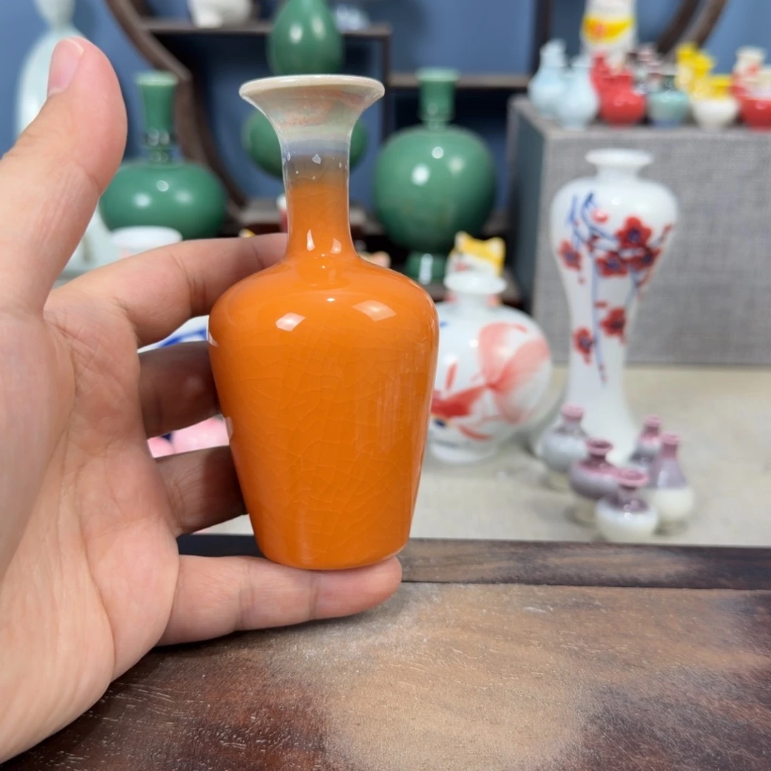 陶瓷手工小花器摆件