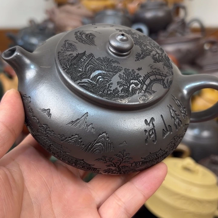 茶壶紫砂紫砂壶划痕