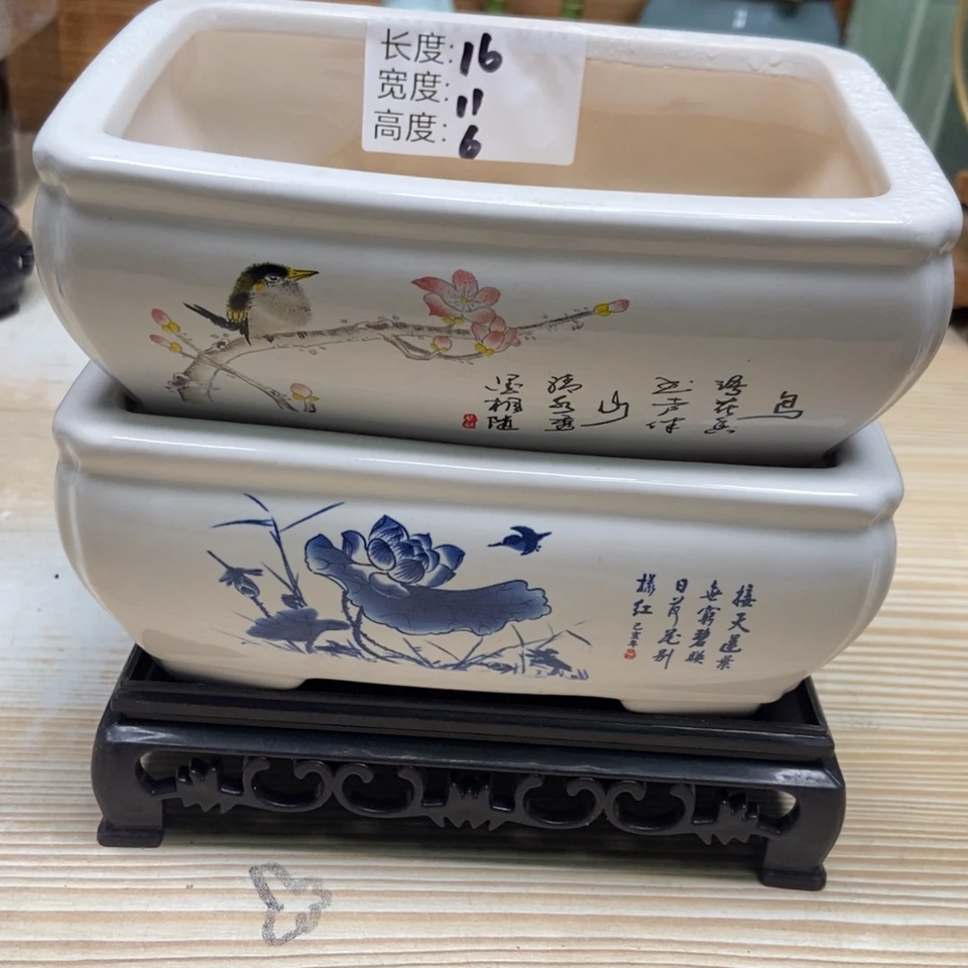 瓷片陶瓷花盆陶瓷艺术