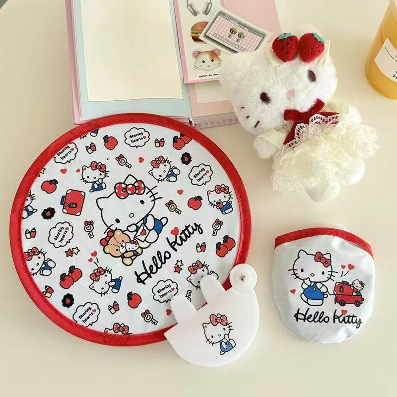 hellokitty扇子儿童玩具折叠风扇反光板团扇古风拍摄道具迷你便携