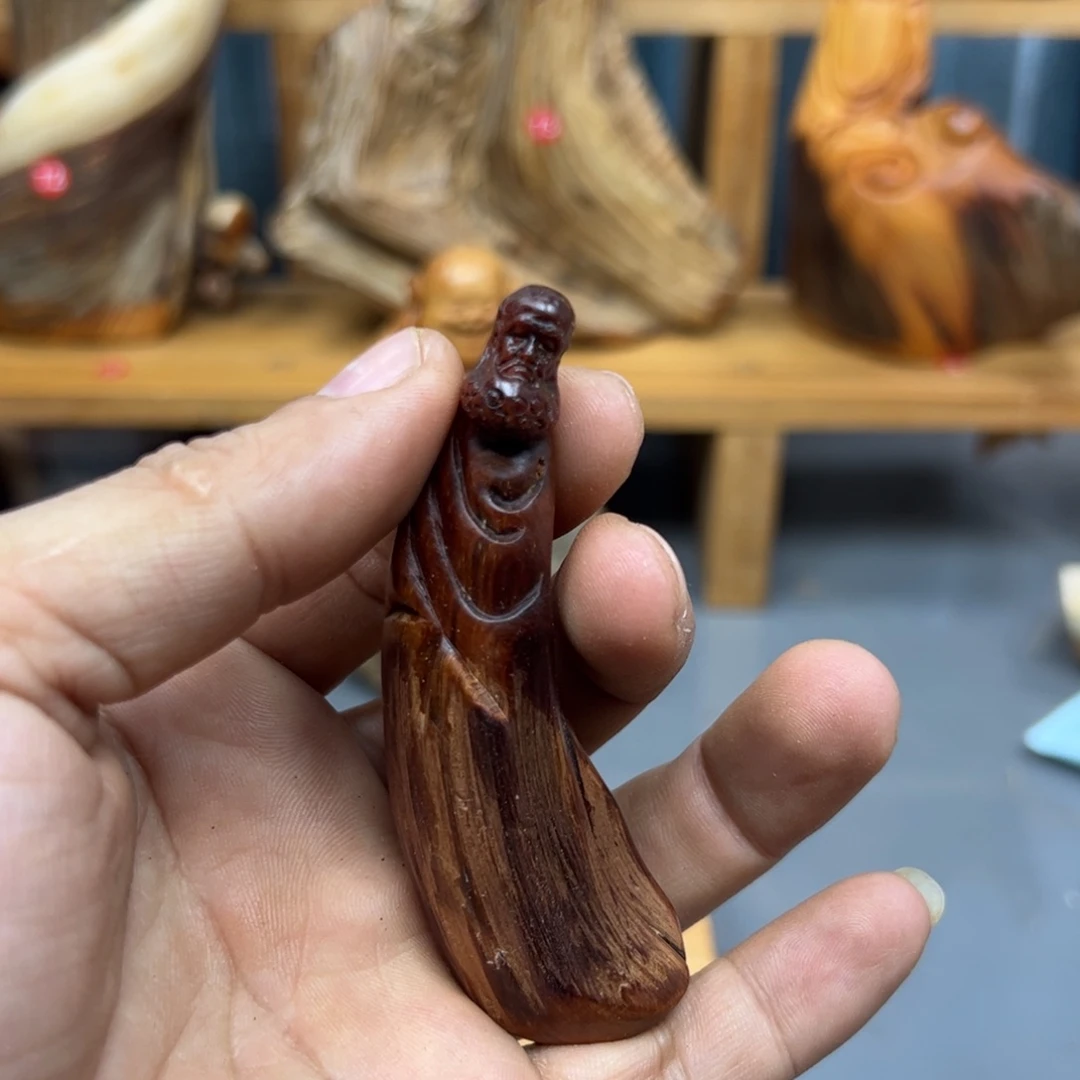 8***范木崖柏木摆件手把件