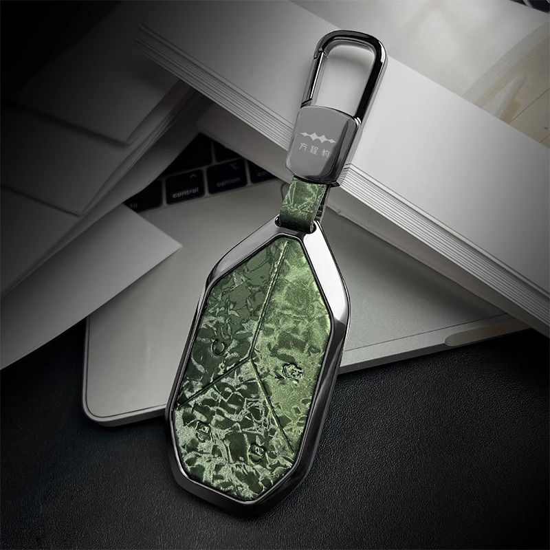 比亚迪钥匙套金属宋plus秦dmi唐pro汉ev海豹06gt元L车ldmi扣花纹