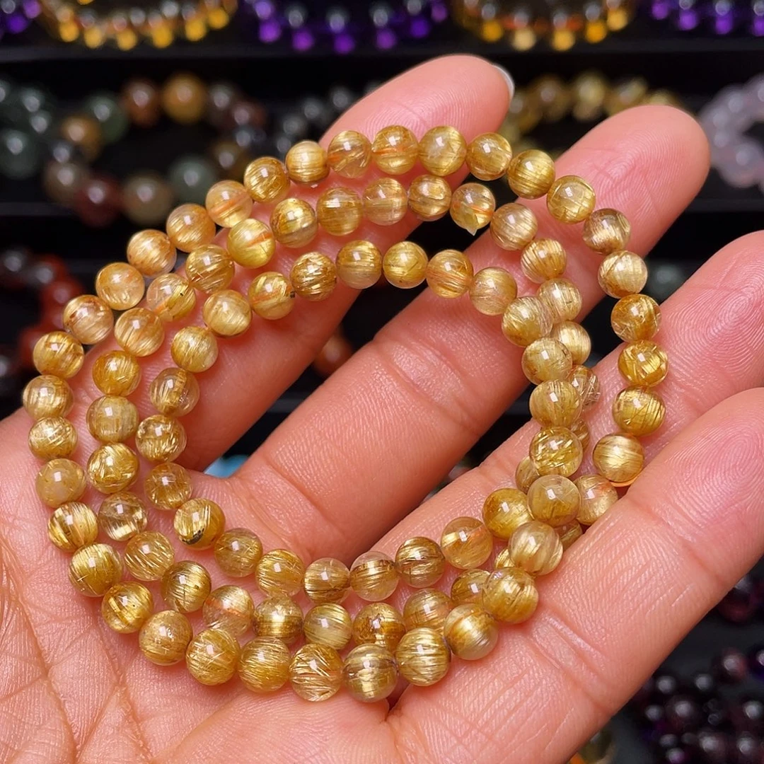 水晶未镶嵌手链钛晶