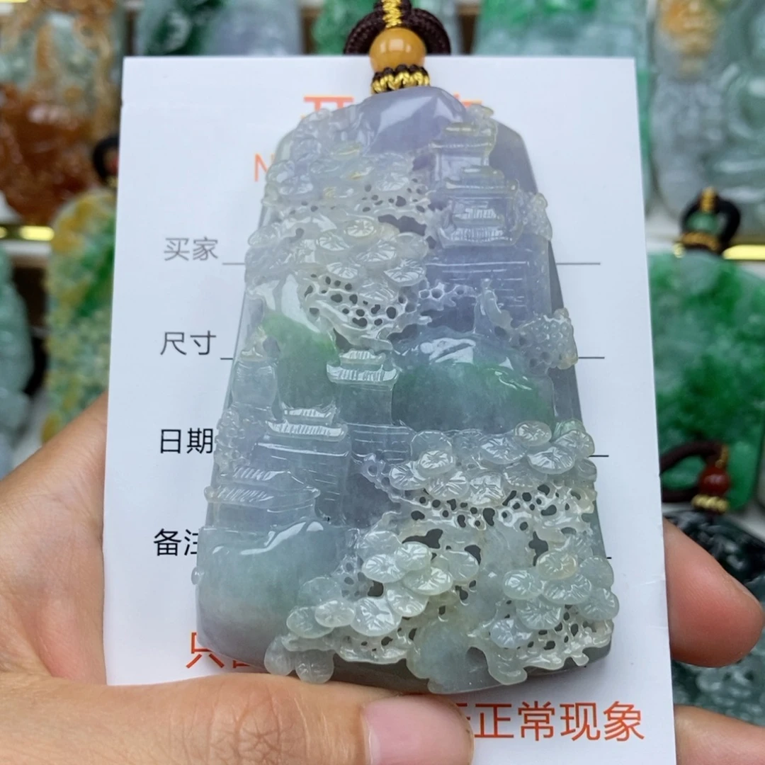 翡翠未镶嵌颈饰吊坠