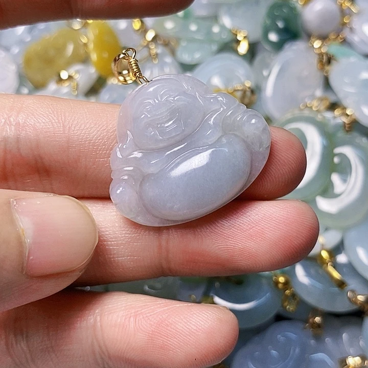 翡翠未镶嵌颈饰天然A货翡翠