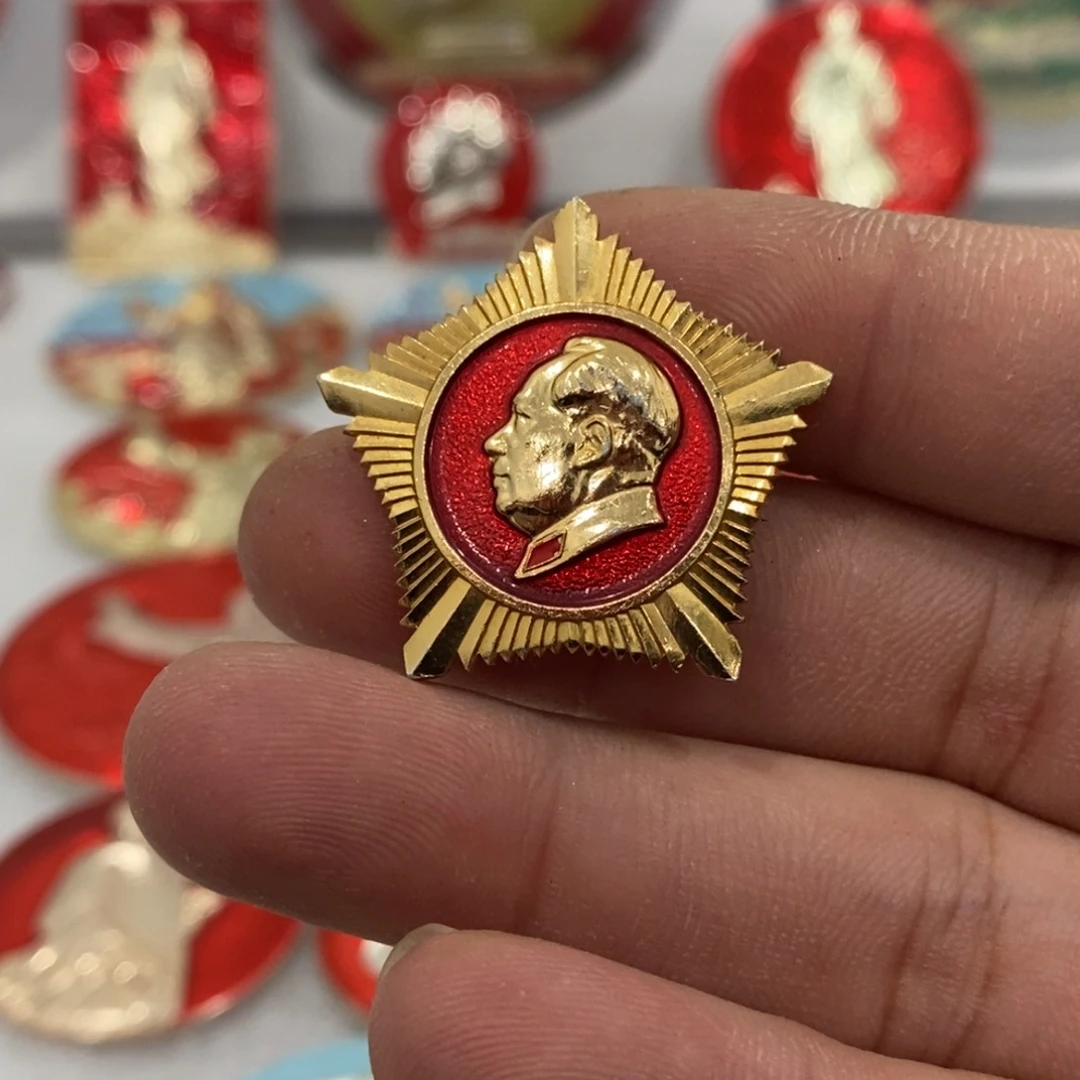 铝木*红色纪念章五角星