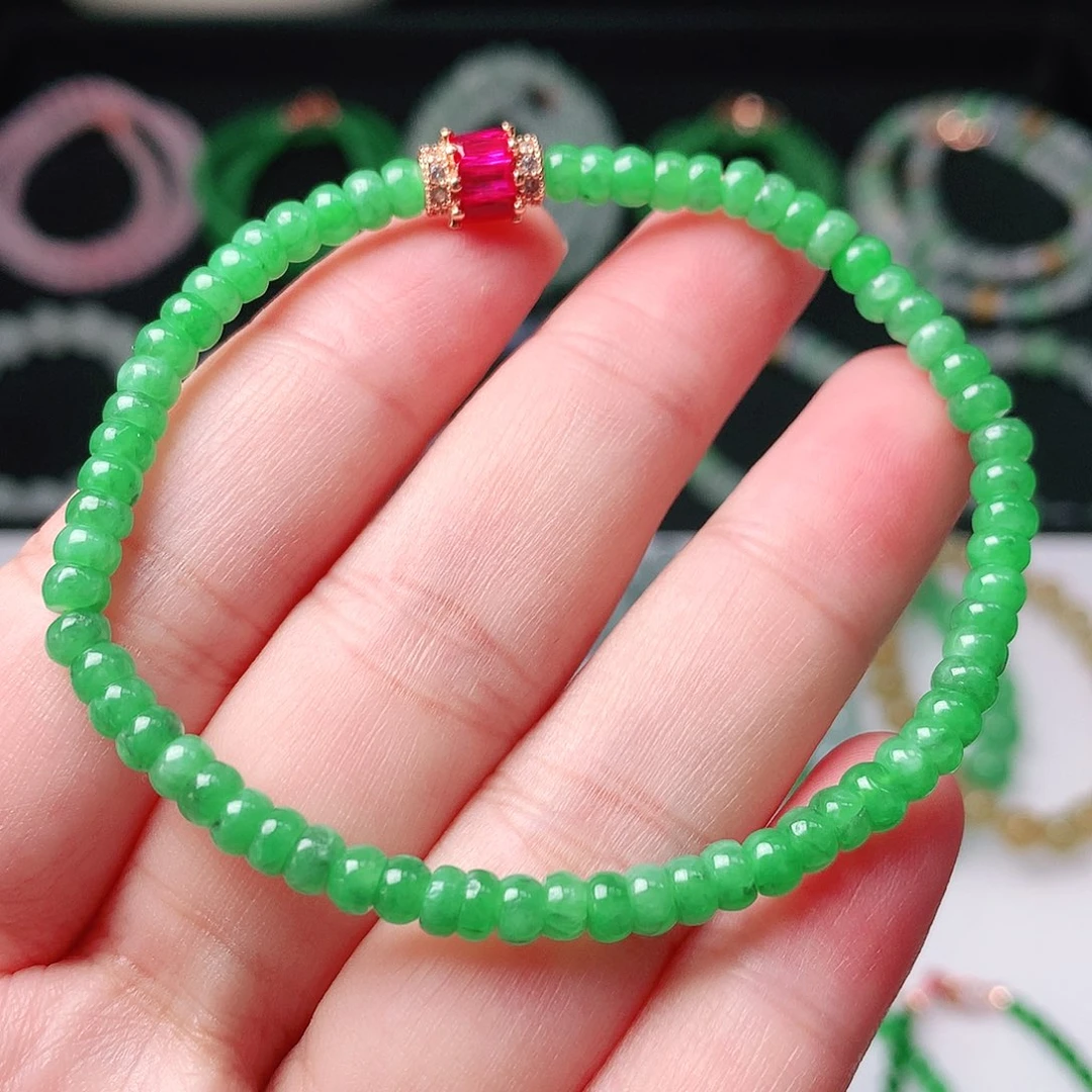 未镶嵌手链翡翠翡翠