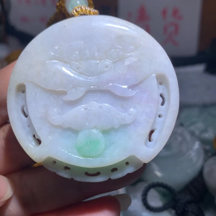 颈饰未镶嵌翡翠保真天然A货翡翠