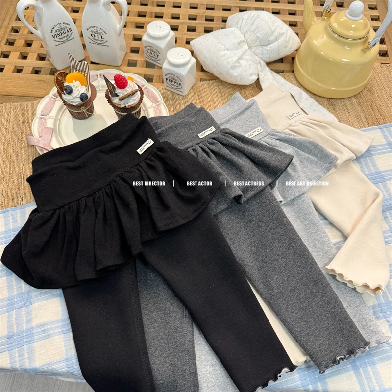 【锁温裙裤】25冬~女童秋冬百褶裙裤打底裤子6115（童装）600克一体绒