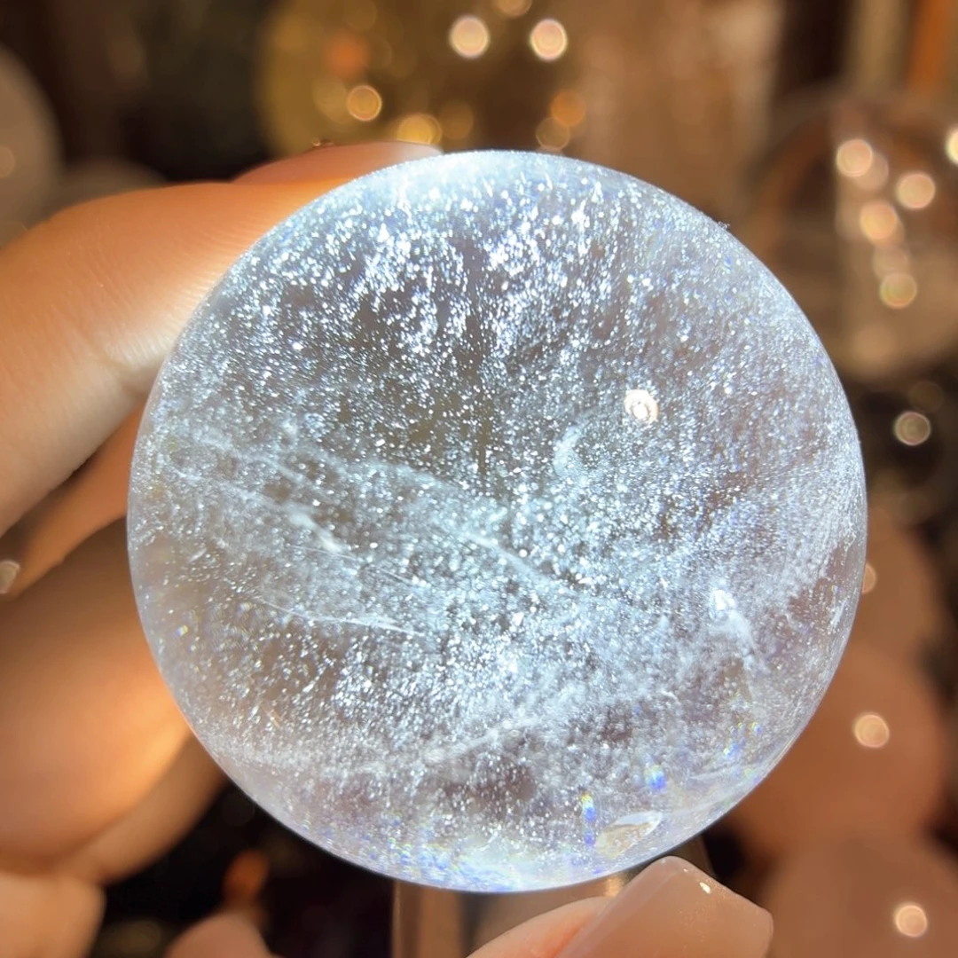 珠宝半成品水晶未镶嵌白水晶4.45cm