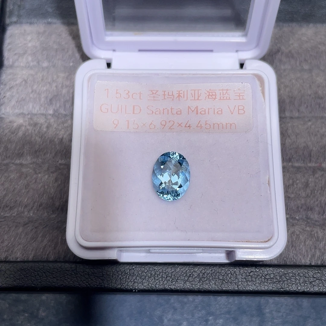 海蓝宝石裸石1.53ct圣玛利亚吉尔德vb