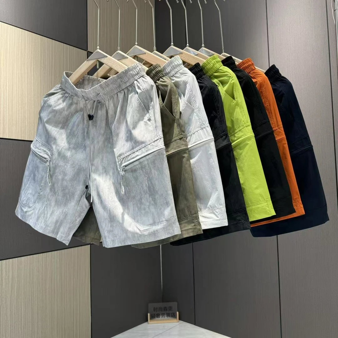 夏季男士户外透气舒适休闲薄款工装风简约潮流百搭运动短裤2100