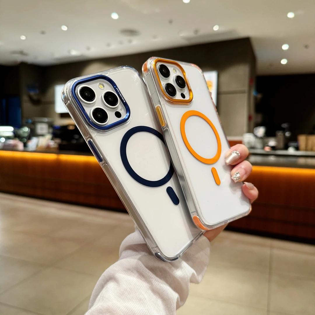 适用于透明16磁吸14/15网红13个性12/11创意磁吸全包创意ip手机壳