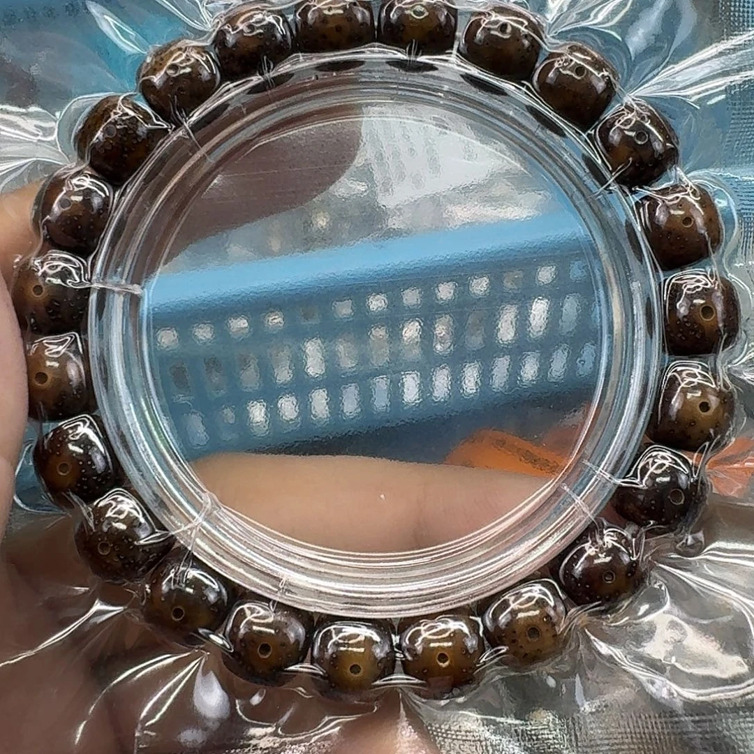 星月菩提手串28灭火糯冰虎玉华10 9