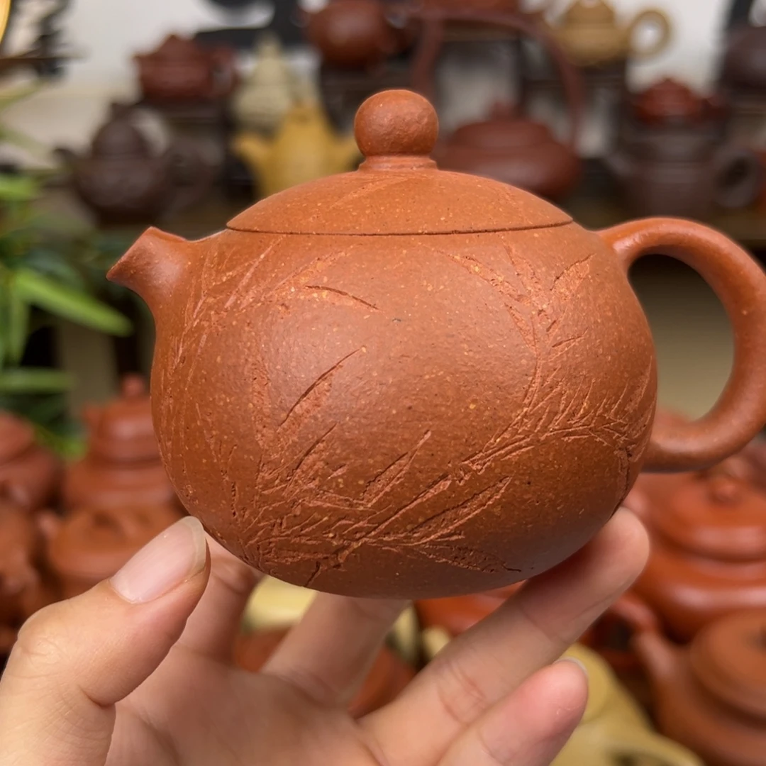 紫砂茶壶紫砂壶西施壶黄降坡200cc全