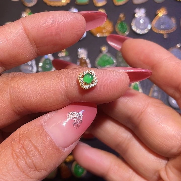 翡翠银S925镶嵌颈饰