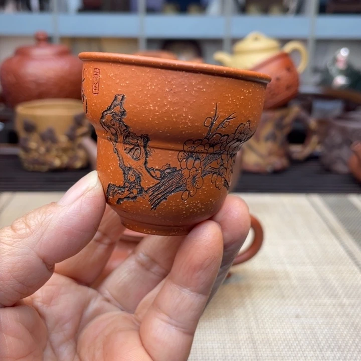 茶杯紫砂主人杯全手工
