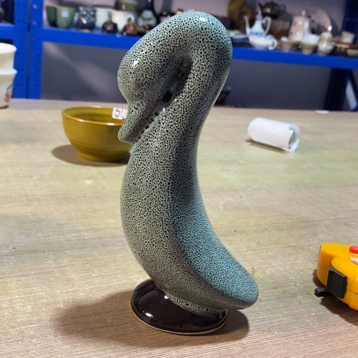 瓷片七厂窑变大鹅高度19.5厘米