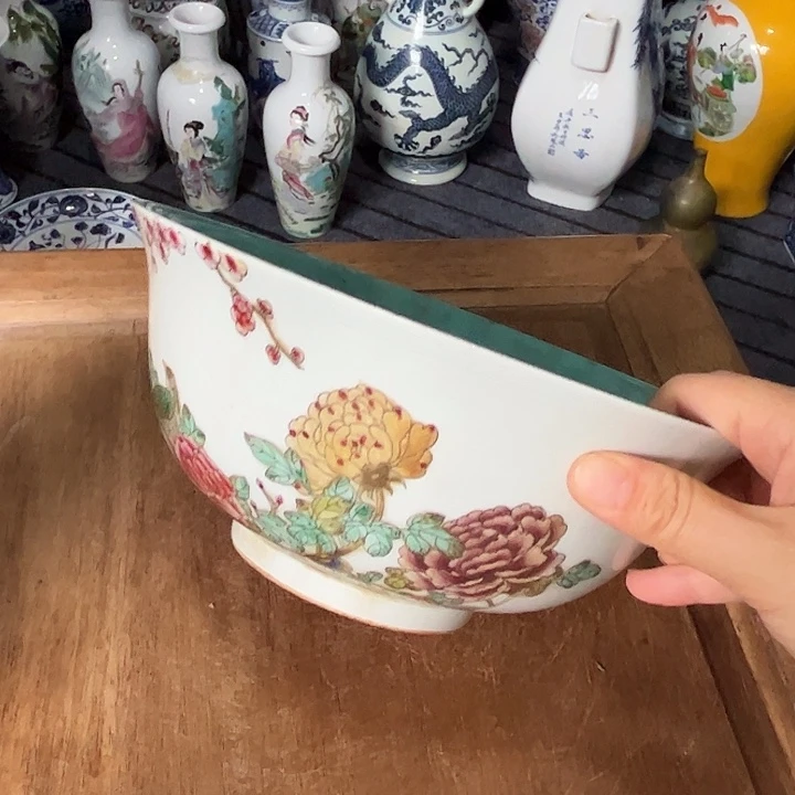 齐***行摆件花鸟瓷器精品陶瓷