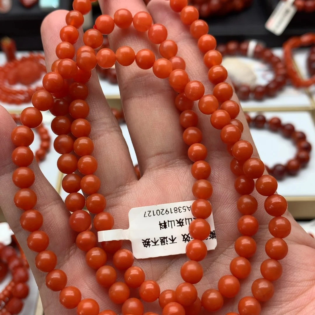 南红玛瑙手链未镶嵌