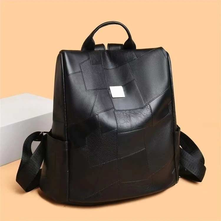 【长32宽15高35】后拉链新款时尚女包百搭潮流休闲包双肩包728