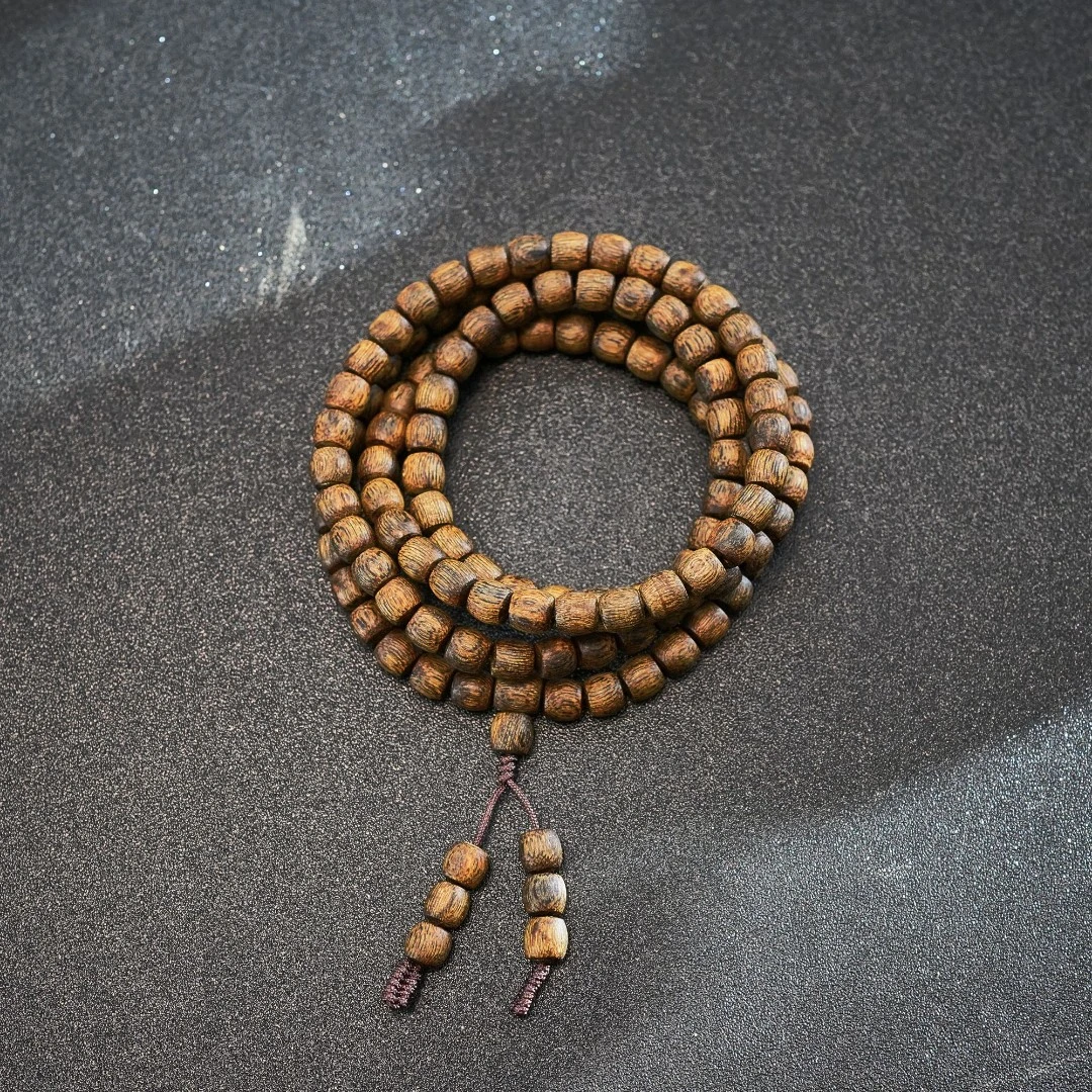 沉香【沉香女儿】海南沉香0.7鼓珠直丝多圈多样性发一条