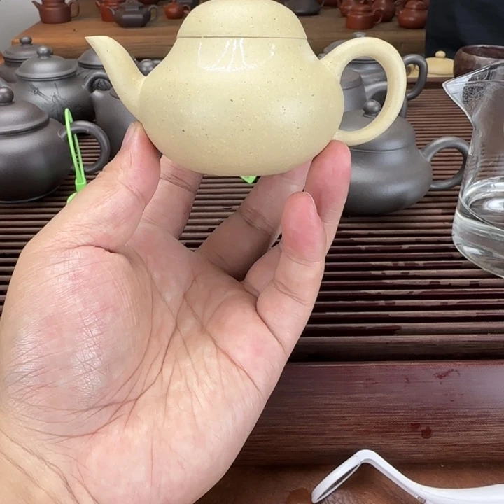 茶壶紫砂本绿微瑕130cc