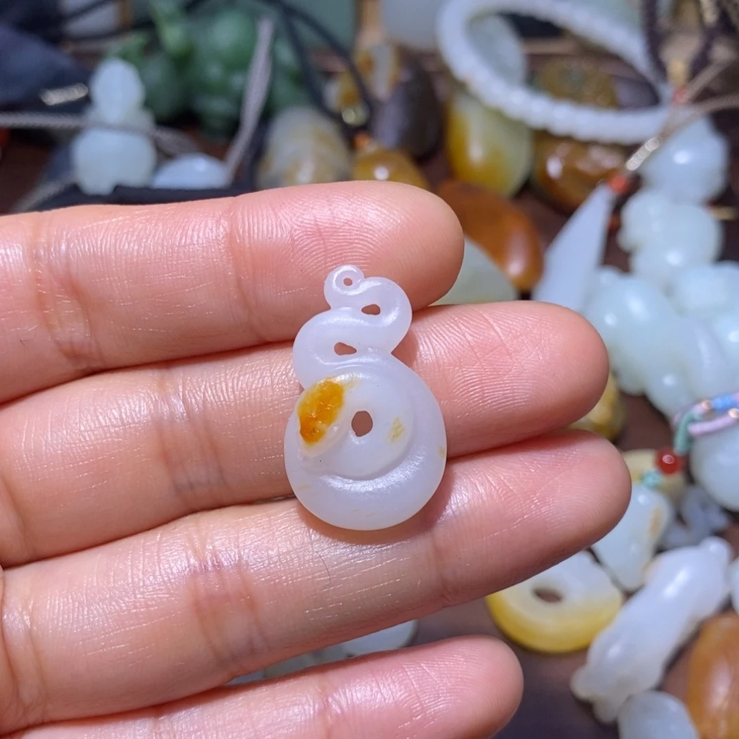 和田玉未镶嵌吊坠(不含链)巡****l