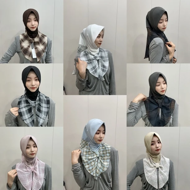 KsK新品格子设计款拼接套头（软帽檐）