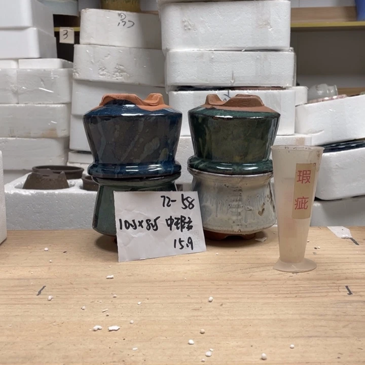 紫砂花盆多肉陶土花盆微瑕58