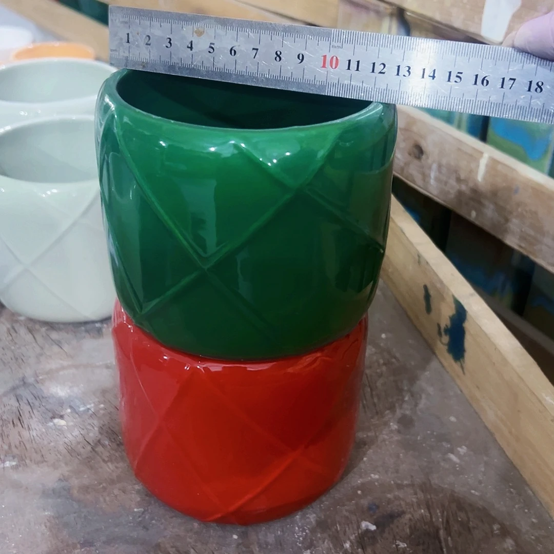 有孔外贸尾单陶瓷花盆凑单10米包邮