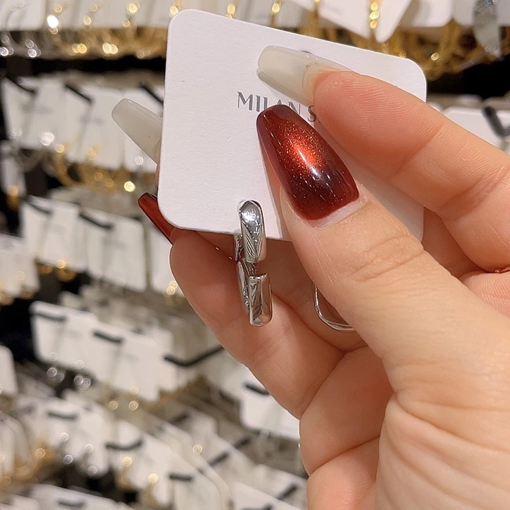 琉璃纯铜合金时尚耳环