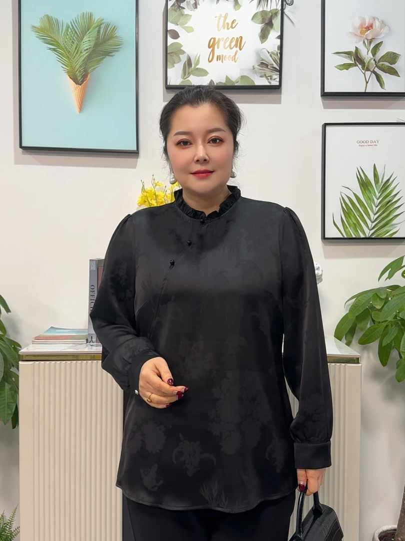 娜丹静原创大码舒适柔然国风上衣LT96635