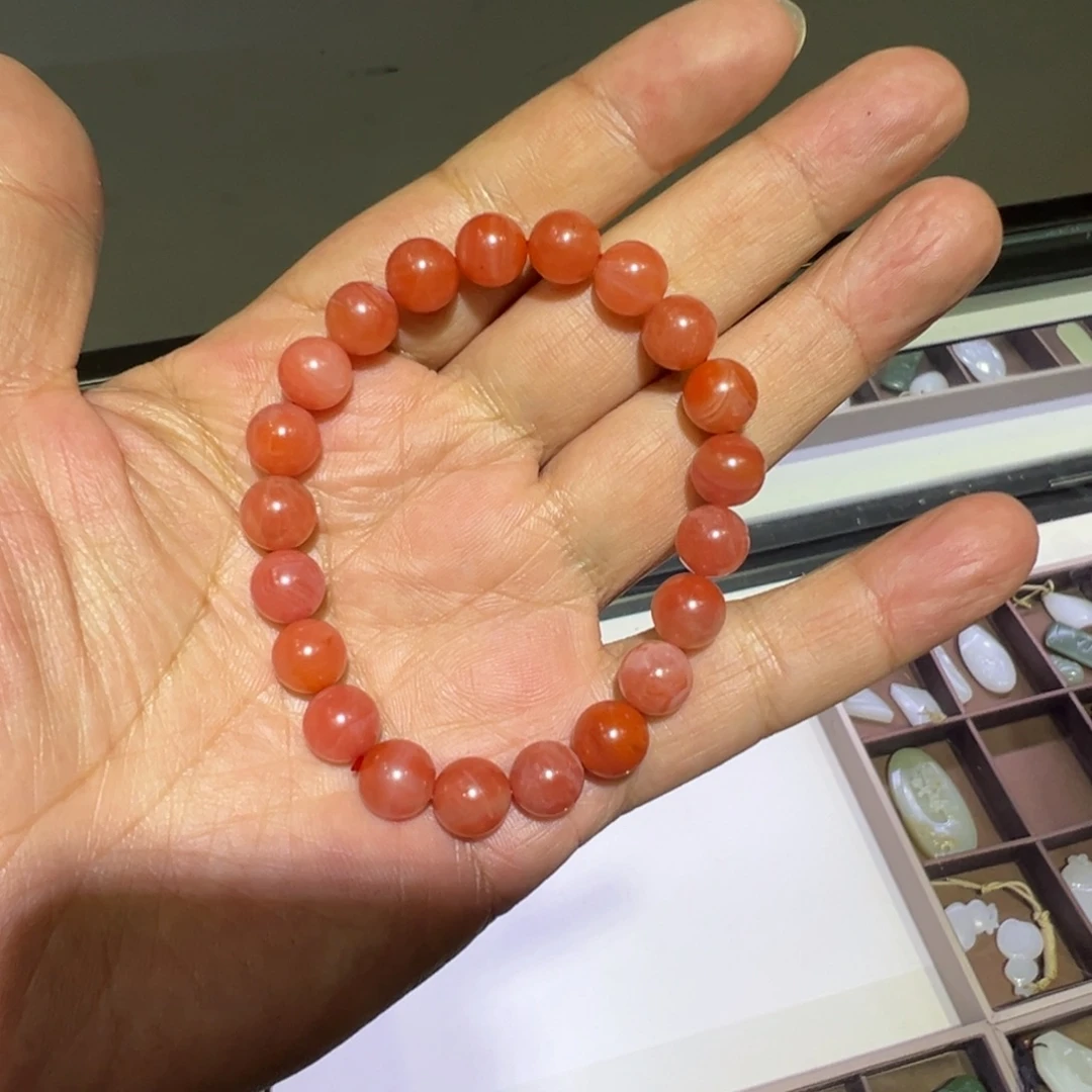 南红玛瑙合金手链