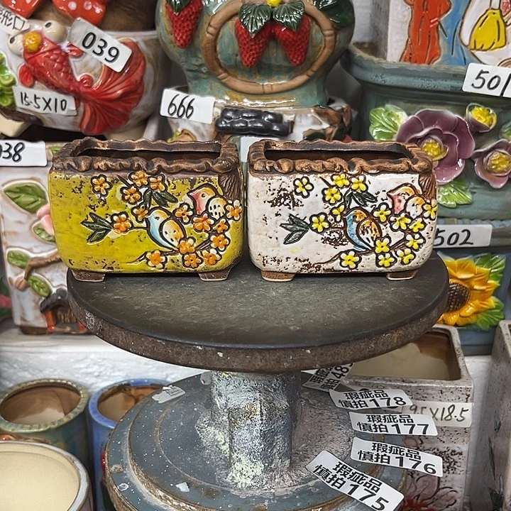 粗陶材质多肉花盆