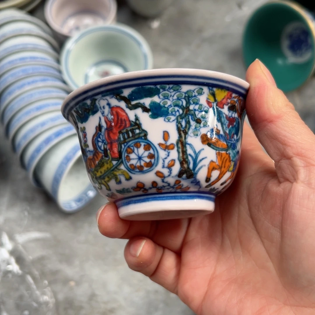 碗平****.手绘鬼谷主人杯