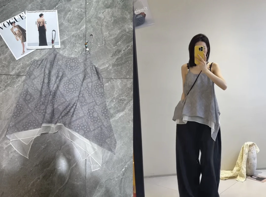 【BAI】设计感夏新款吊带衫度假风32990