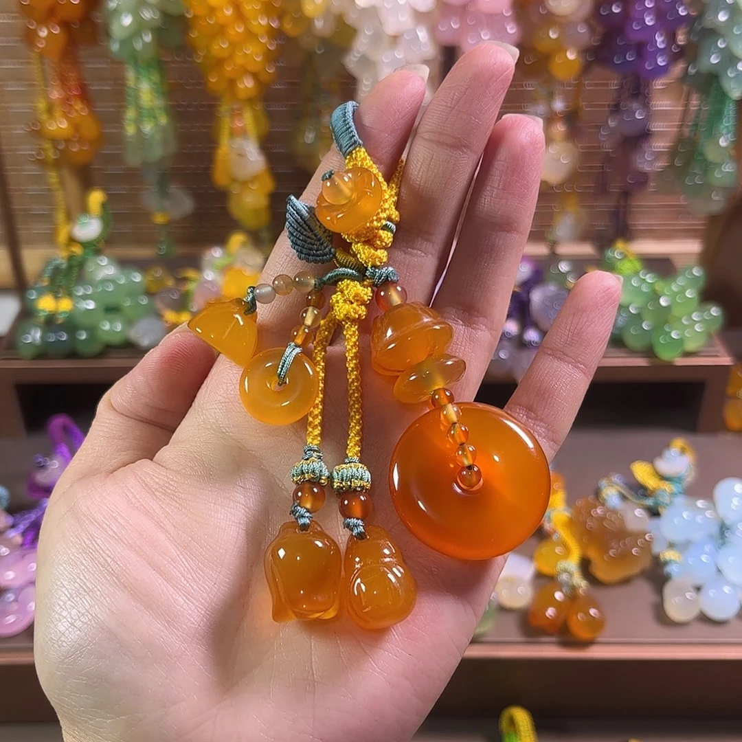 玛瑙/玉髓未镶嵌车挂
