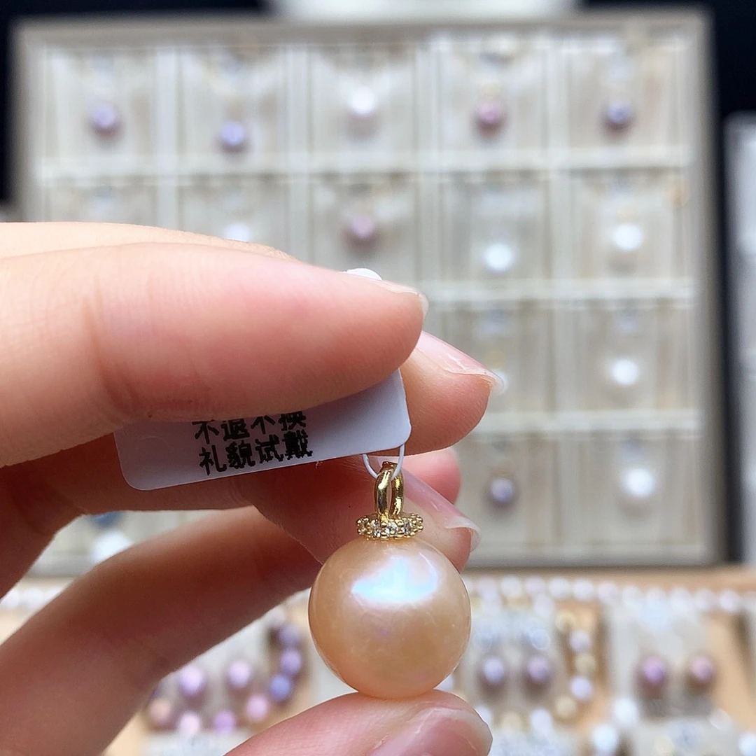 颈饰合金淡水珍珠