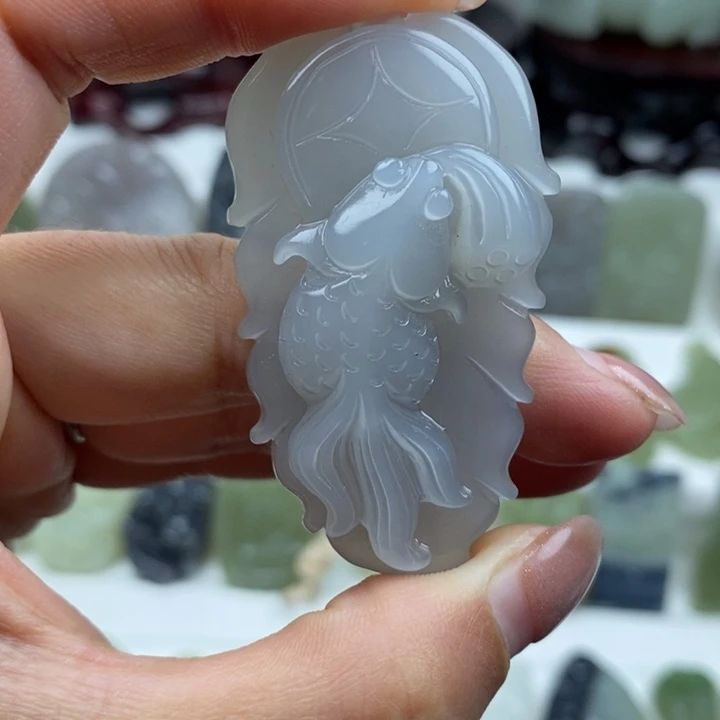 和田玉未镶嵌颈饰24