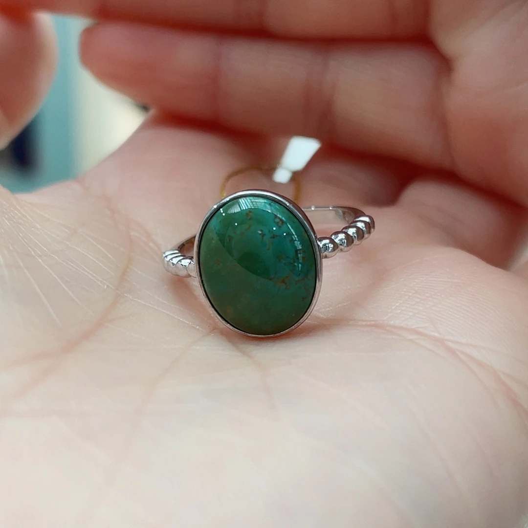 绿松石颈饰银S925镶嵌