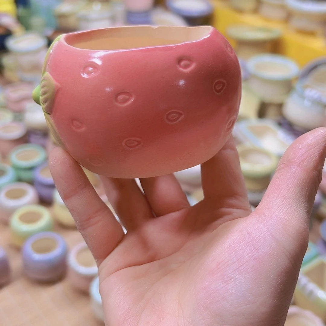 红陶陶瓷花盆当场满12包邮