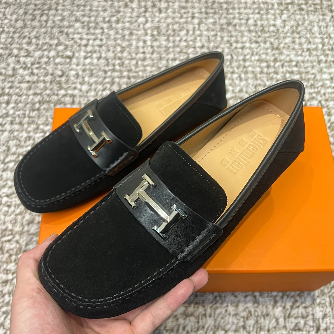 男士轻奢休闲豆豆鞋舒适透气新款乐福鞋百搭一脚蹬经典乐福男鞋33