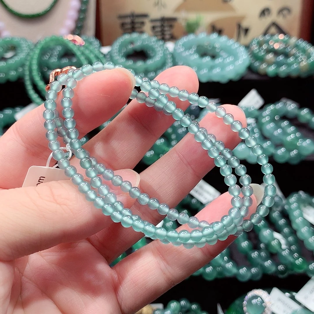 翡翠未镶嵌手链卡3.6