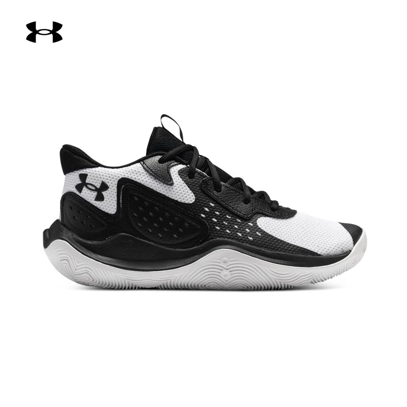 安德玛UA官方Jet '23男女训练运动缓震黑白低帮篮球鞋3026634