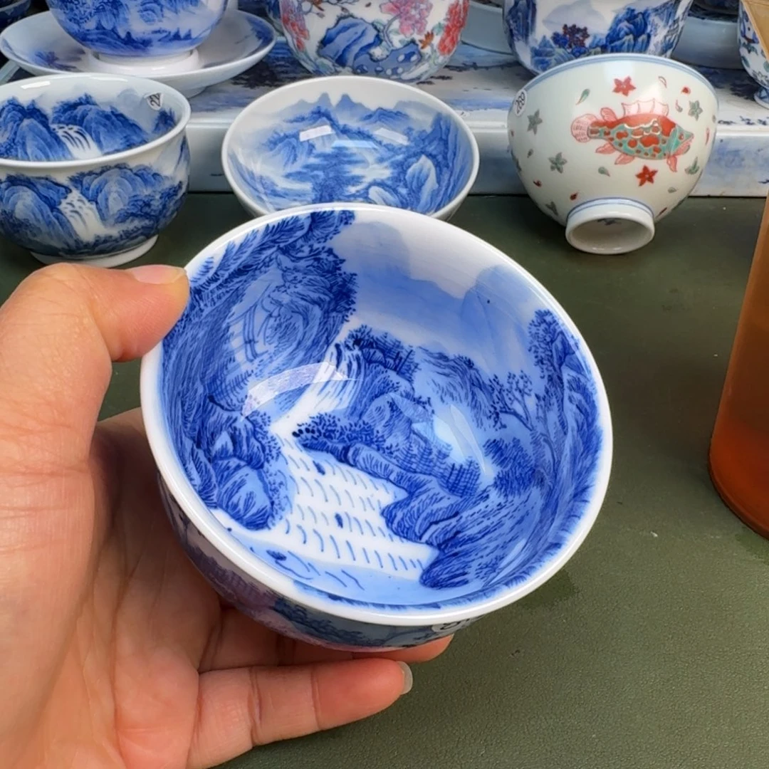 陶景德镇纯手绘茶具圆圆285